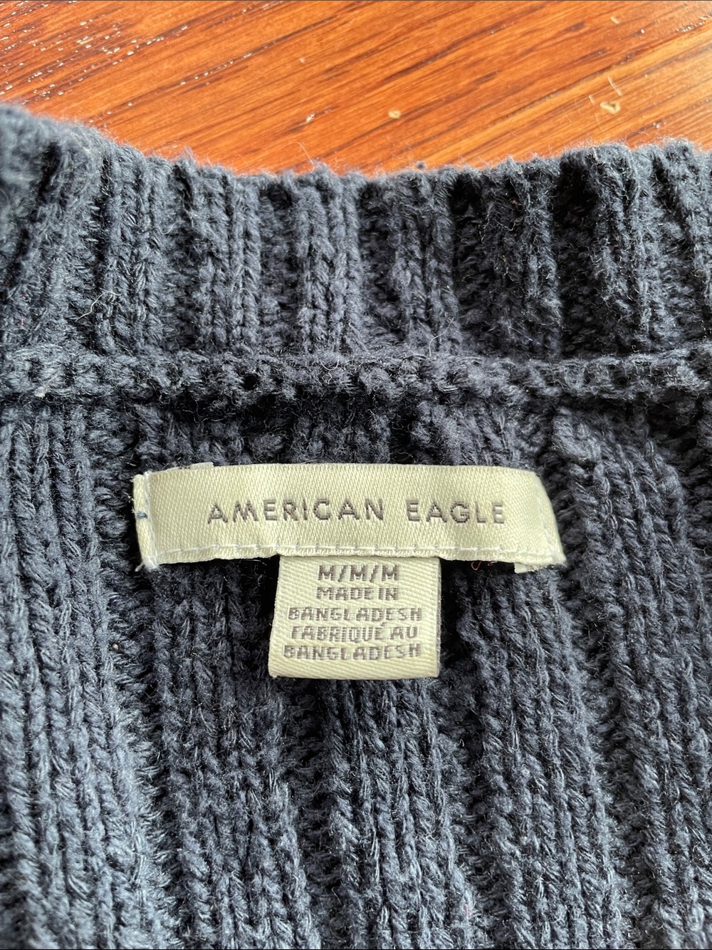 American Eagle Ribbed Button Cardigan - Picture 2 of 3